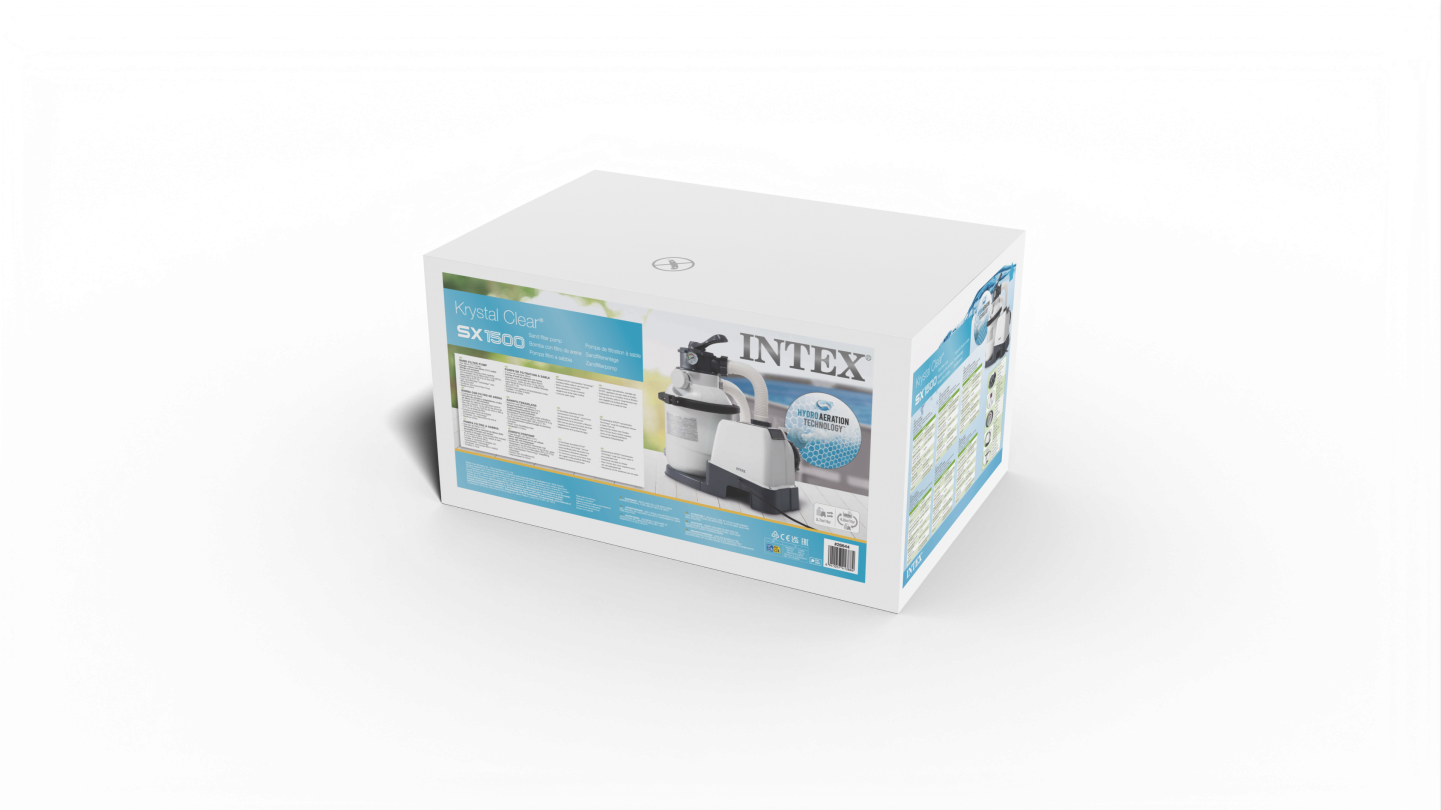 26644 Песочный фильтр для бассейна Intex 5678 л.ч.