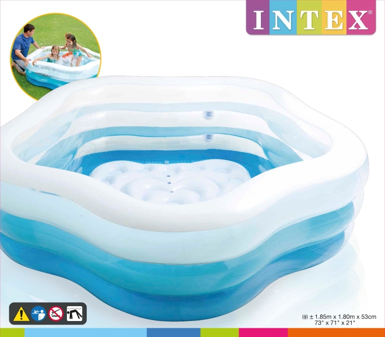 56495 Бассейн надувной Intex Звезда 185х180х53см