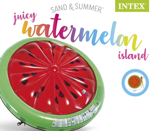 56283 Плот для плавания «Арбуз», 183 х 23 см