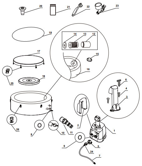 11699 ВХОДНОЕ/ВЫХОДНОЕ УПЛОТНИТЕЛЬНОЕ КОЛЬЦО  SPA CONTROL 11699