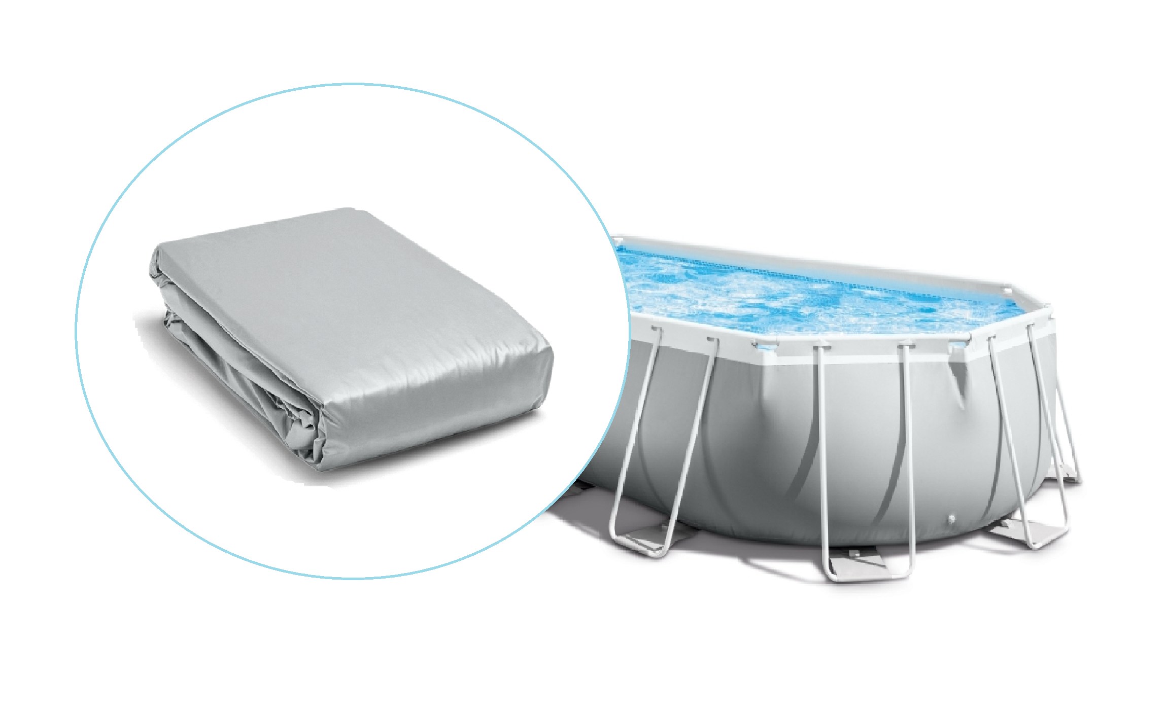 Чаша для каркасного бассейна Intex Prism Frame Oval 610х305х122см Intex  12737