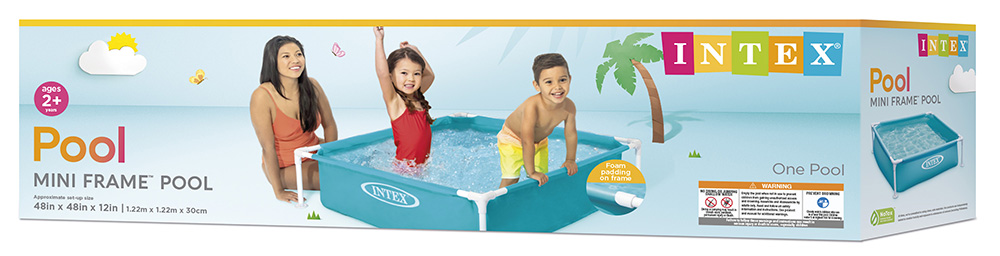 57173 УЦЕНКА Бассейн каркасный, мини, 122 х 122 х 30 см,