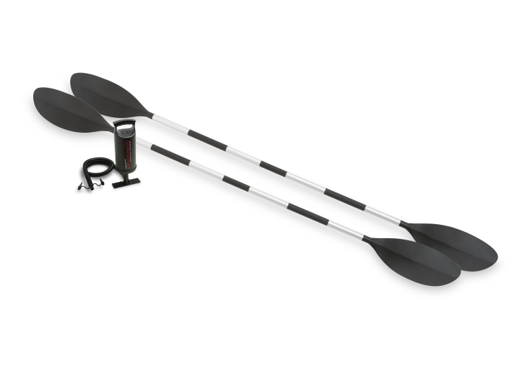 68307 Лодка Explorer K2, 2 местная, алюминиевые вёсла 213 см, ручной насос, до 160 кг