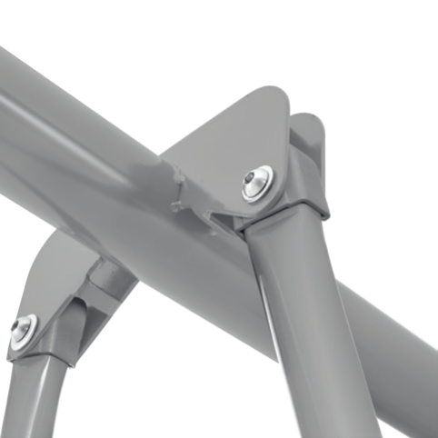  44123 Качели детские 343х254х211см тройные, от 3 до 10 лет