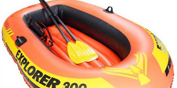 58332 Лодка Explorer 300, 211 х 117 х 41 см, 3 местная, вёсла+насос, до 186 кг