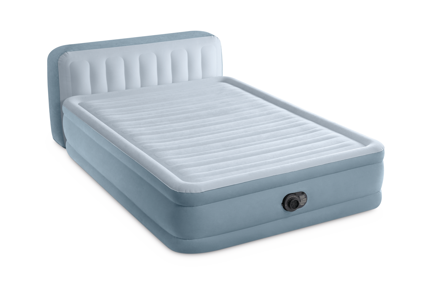 64450 Надувная кровать двуспальная 152х236х86см со спинкой, встр.нас. 220В, до 272кг