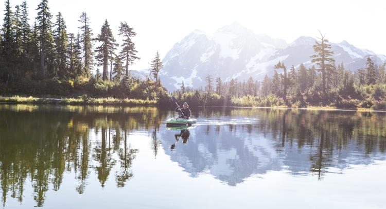 68305 Байдарка Challenger K1 (до 100кг) весла, насос 274х76х38см