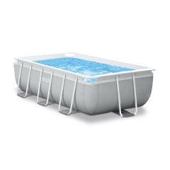 26784 УЦЕНКА Каркасный бассейн Intex Prism Frame Rectangular Pool 300х175х80см , фильтр-насос, лестница