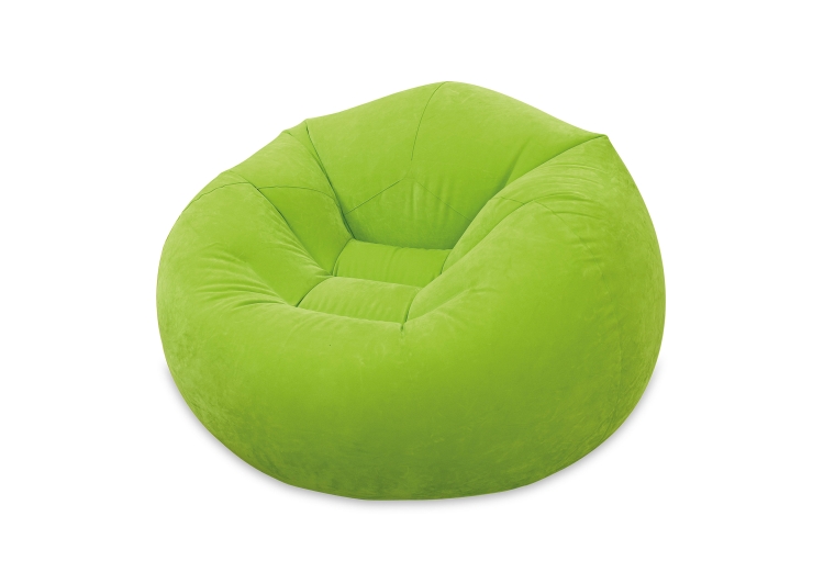 68569 Кресло надувное, флок 107х104х69 см Желтый