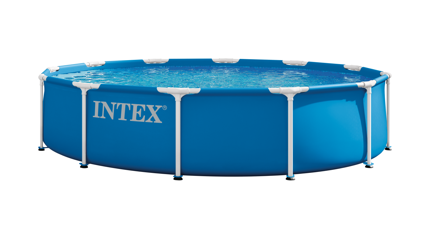 28212 Каркасный бассейн Metal Frame Set, круглый, 366 х 76 см, фильтр-насос