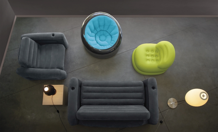 66582 Надувное кресло Empire 112х109х69см, цвет Желтый