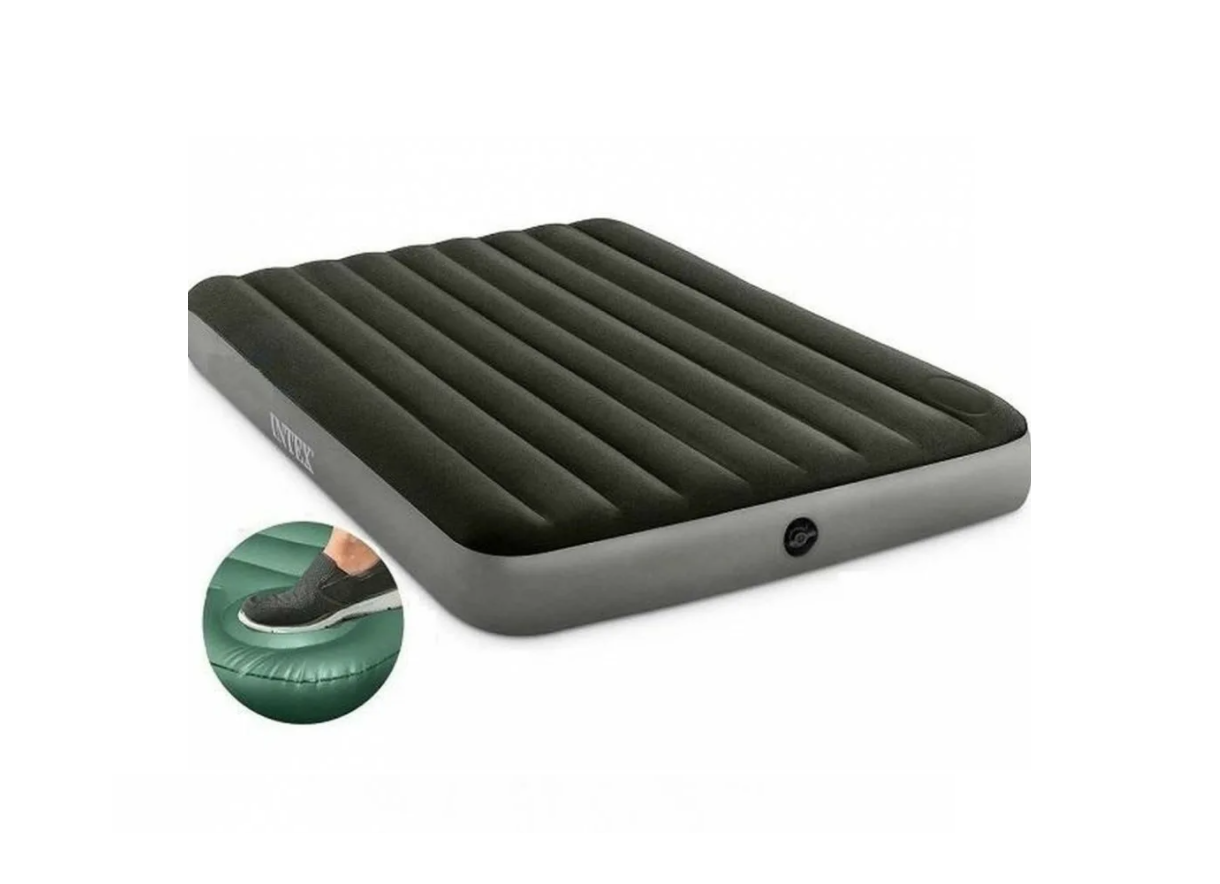 64763 УЦЕНКА Надувной матрас Downy Airbed, 152х203х25см, со встроенным ножным насосом
