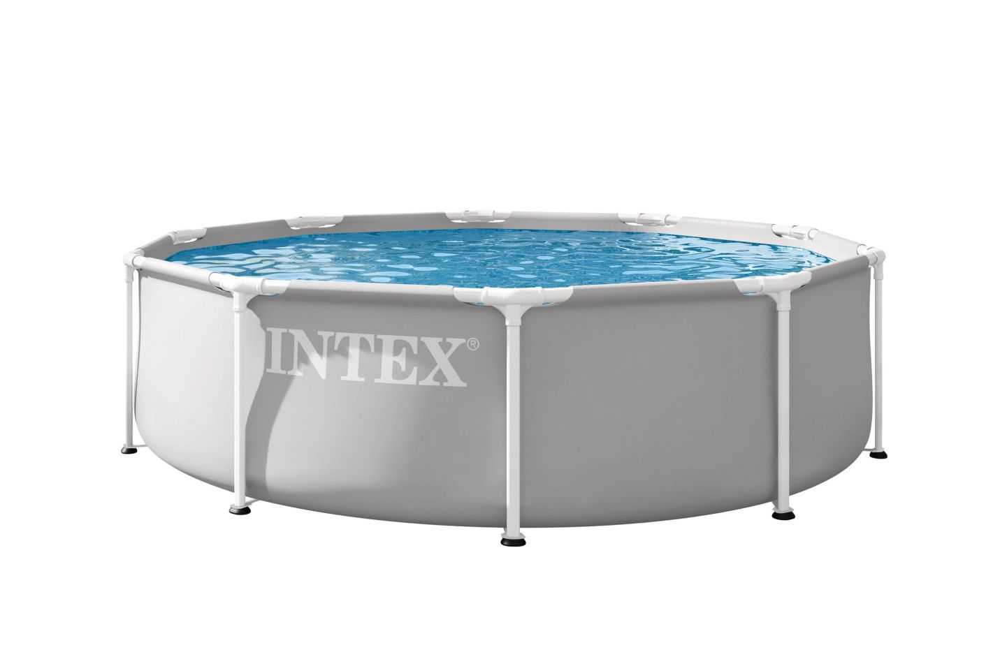 26726 Каркасный бассейн круглый Intex Prism Frame 457х122, фильтр-насос, лестница, тент, подстилка