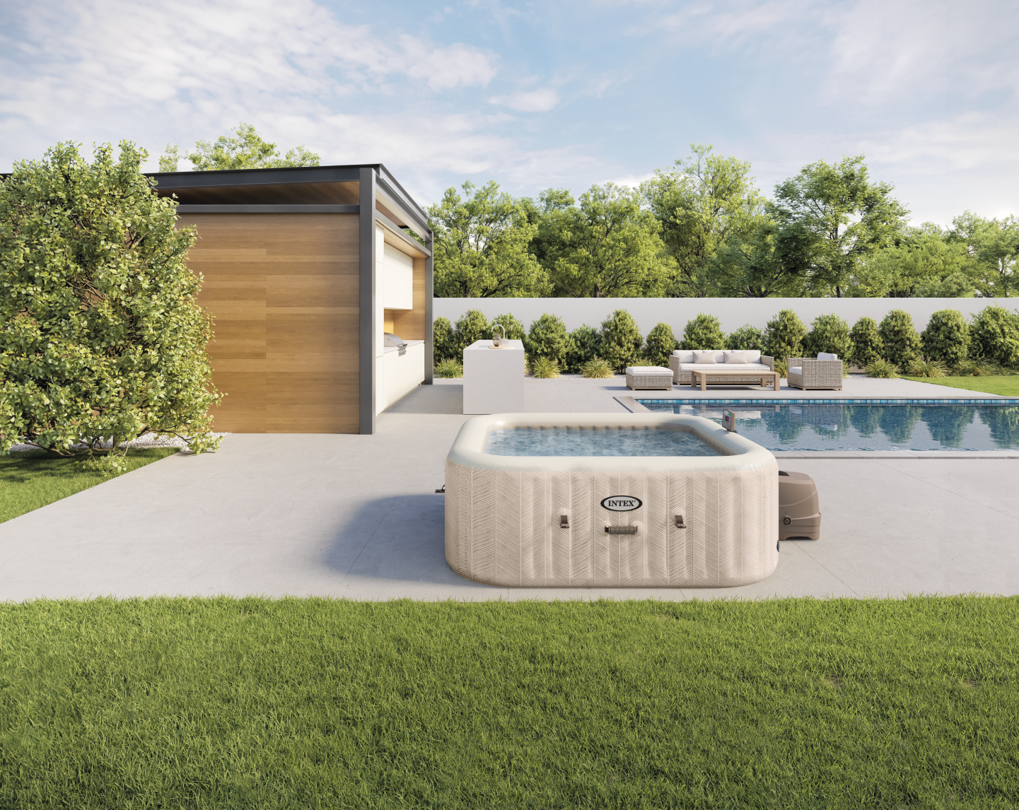 28446 Надувной джакузи (СПА) Intex 175 x 71 см 