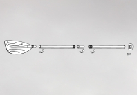 59623 Вёсла, со стопорными кольцами 122 см