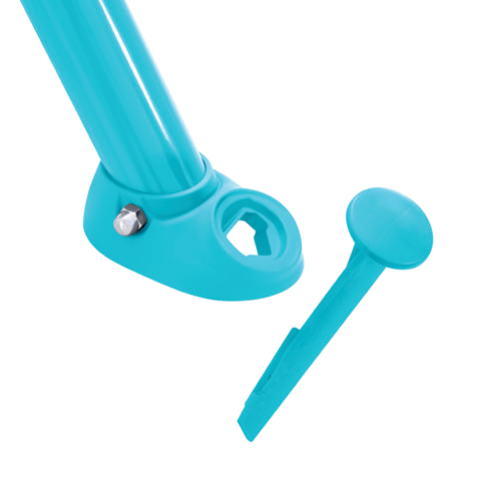 44120 Качели детские 254х251х211см двойные, цветные, от 3 до 10 лет