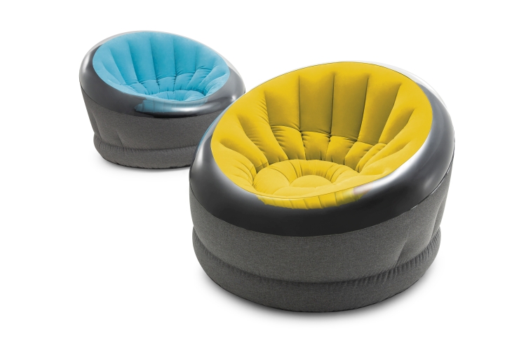 66582 НАДУВНОЕ КРЕСЛО EMPIRE 112Х109Х69СМ, ЦВЕТ Голубой