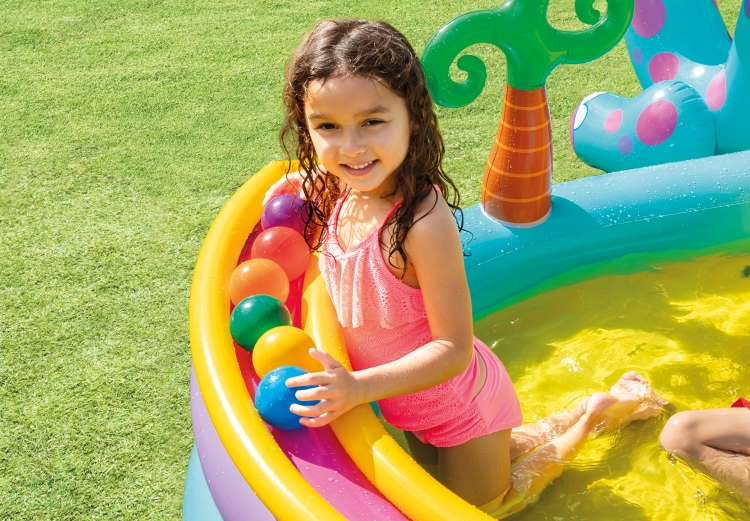 57135 УЦЕНКА Игровой центр «Дракоша», с распылителем, 333 х 229 х 112 см, от 3 лет