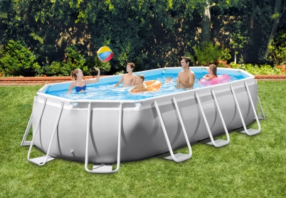 26796 Каркасный бассейн Prism Frame 503 х 274 х 122 см, фильтр-насос, лестница, тент, подстилка