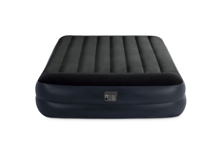 64124 Надувная кровать Pillow Rest Raised Bed 152х203х42см с подголовником, встроенный насос 220V