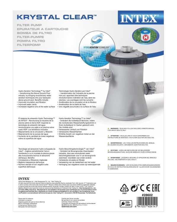 28602 Картриджный фильтр для бассейна Intex