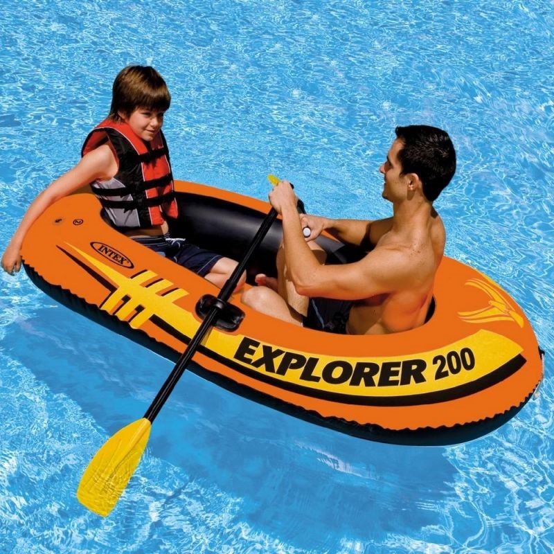 58330 Лодка Explorer 200 двухместная, 185х94х41 см, от 6 лет, до 95 кг