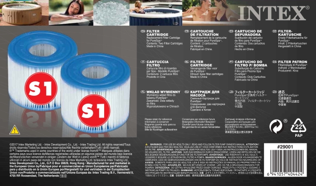 29001 Картридж для аэромассажн. басс Intex PureSpa 73х108мм