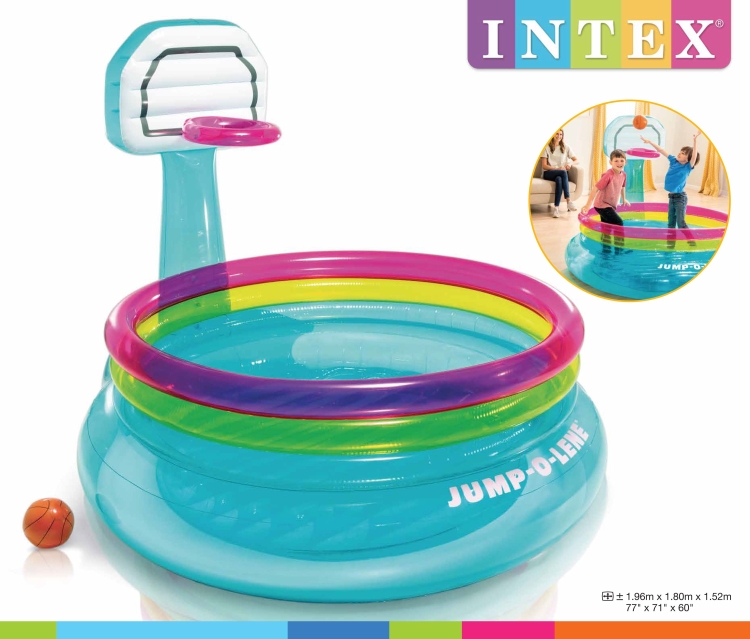 48265 Надувной батут с баскетбольным кольцом