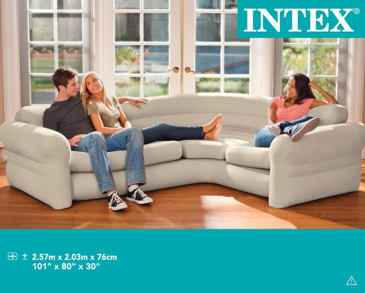 68575 Диван угловой надувной, 257х203х76 см