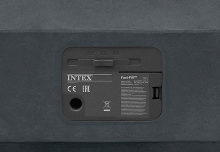 64418 Надувная кровать Comfort-Plush 152х203х56см, встроенный насос 220V