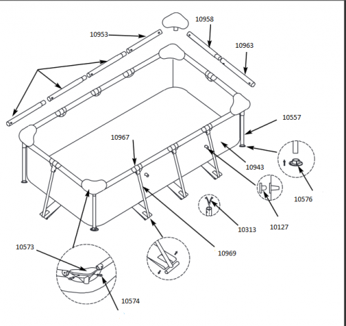 Подставка под опору Intex 10576