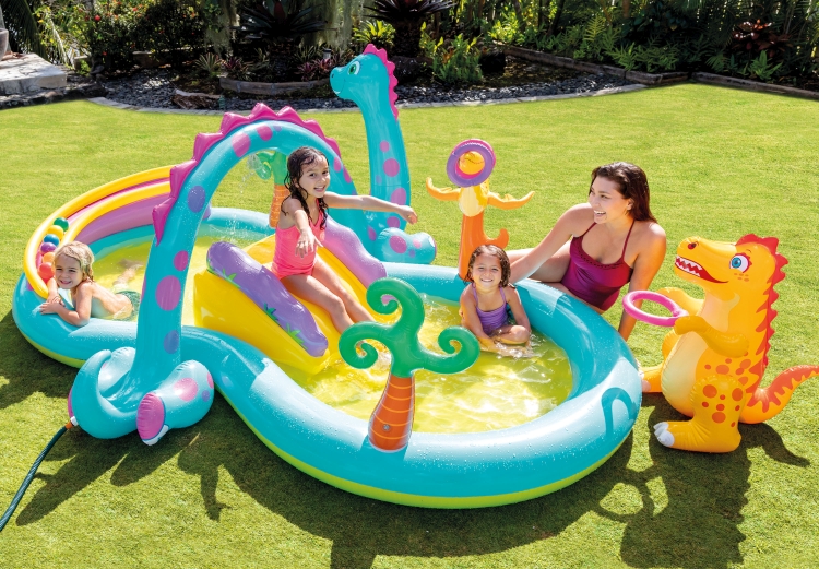 57135 УЦЕНКА Игровой центр «Дракоша», с распылителем, 333 х 229 х 112 см, от 3 лет