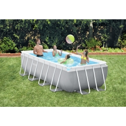 26784 УЦЕНКА Каркасный бассейн Intex Prism Frame Rectangular Pool 300х175х80см , фильтр-насос, лестница