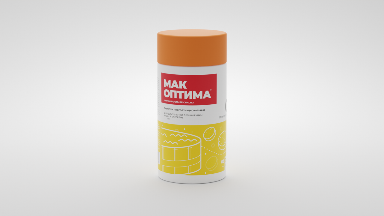 11553 МАК ОПТИМА.   Активная  дезинфекция. Хлор быстрорастворимый гранулированный в пакетах.  480 г 