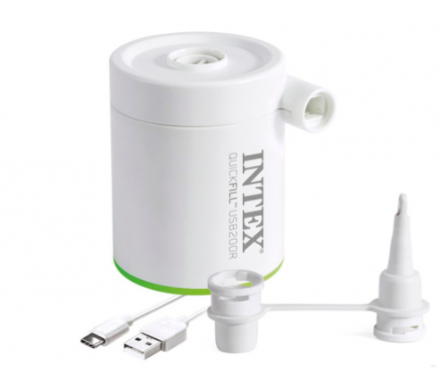 66637 Аккумуляторный электрический воздушный USB-насос Intex (5V, 2Ah)