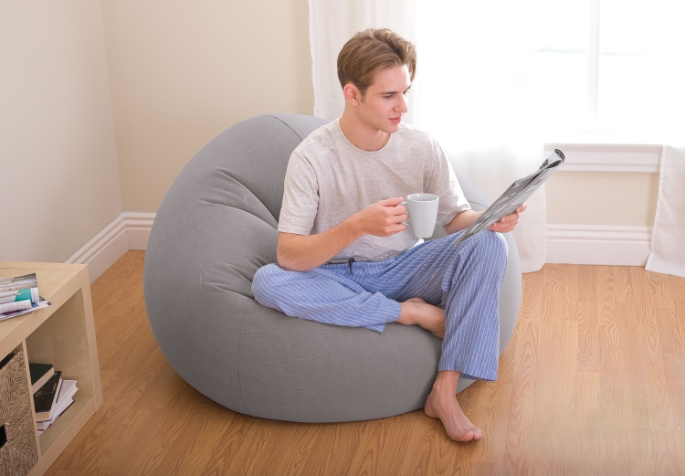 68579 Кресло надувное, флок 107х104х69 см, от 6 лет