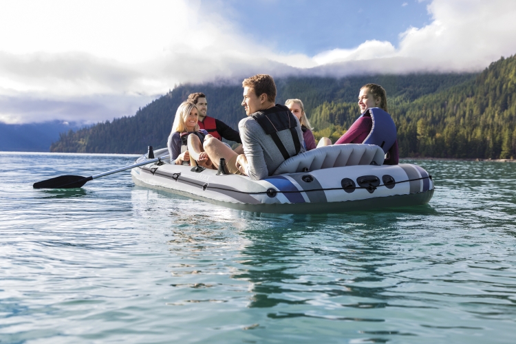 68325 Лодка надувная «Экскурсия 5», вёсла алюминиевые, ручной насос, до 455 кг