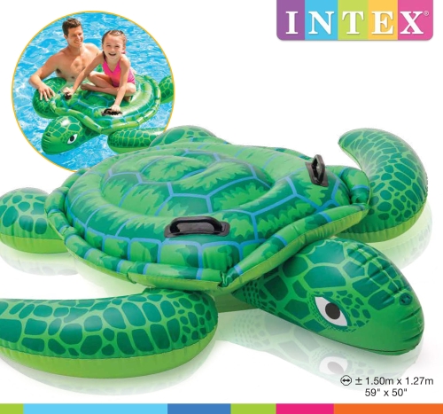 57524 УЦЕНКА Игрушка надувная для плавания «Черепаха» с ручками, 150х127 см, от 3 лет