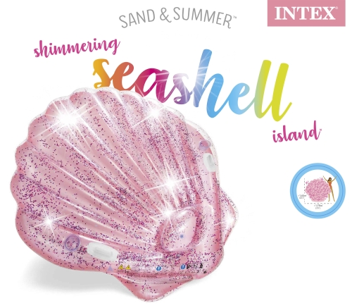 57257 Плот для плавания «Ракушка», 178 х 165 х 24 см