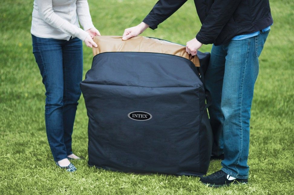 28472 Надувной джакузи  196 x 196 х 71см, СПА PureSpa Bubble Chevron Deluxe 