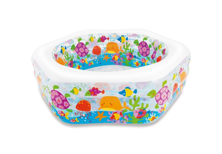56493 УЦЕНКА Бассейн надувной «Морской риф», 191 х 178 х 61 см, от 6 лет, микс