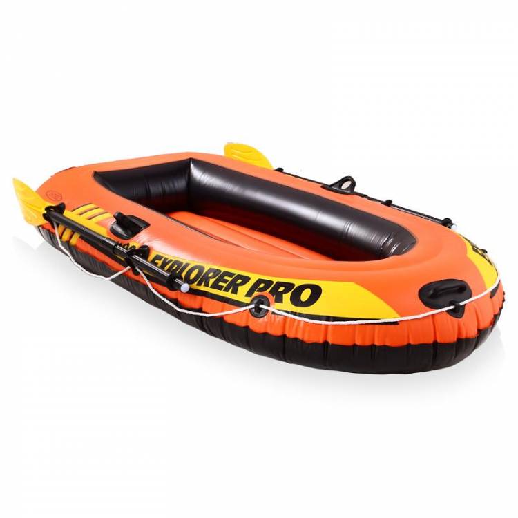 58357 Лодка Explorer Pro 200, 102 х 196 х 33 см, 2 местая, вёсла, насос, от 6 лет, до 120 кг