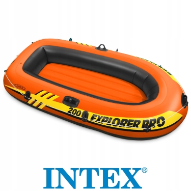 58357 Лодка Explorer Pro 200, 102 х 196 х 33 см, 2 местая, вёсла, насос, от 6 лет, до 120 кг