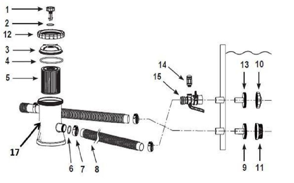 28638 Насос-фильтр для бассейна Intex, 220-240V, 3785 л/ч