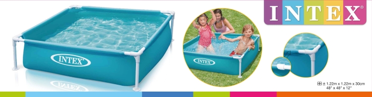 57173 УЦЕНКА Бассейн каркасный, мини, 122 х 122 х 30 см,