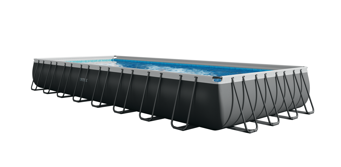 26374 Каркасный бассейн Ultra Frame 975х 488х132см, фильтр-насос, лестница, тент, подстилка